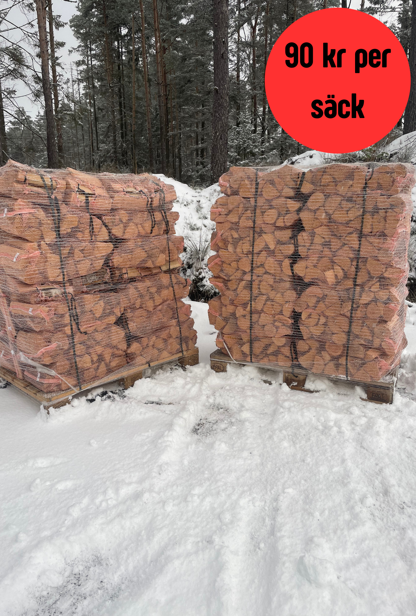 2 pallar (72 st säckar)